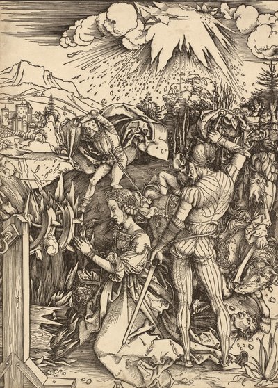 Szent Katalin vértanúsága, c. 14971499. alkotó: Albrecht Dürer
