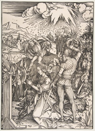 Szent Katalin vértanúsága.n.d. alkotó: Albrecht Dürer