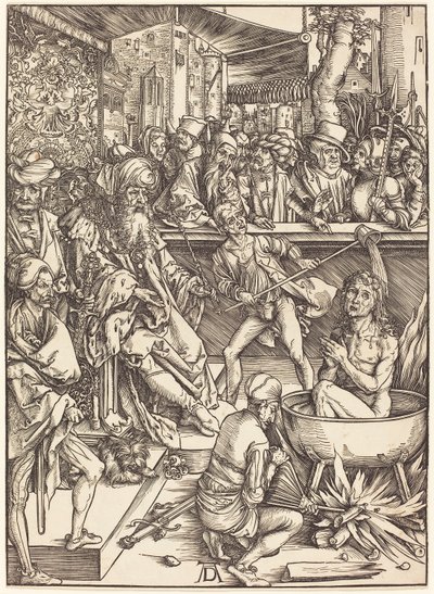 Evangélista Szent János mártíromsága alkotó: Albrecht Dürer