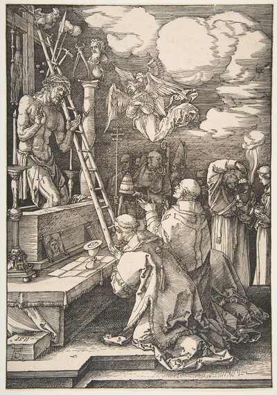 Szent Gergely miséje, 1511. alkotó: Albrecht Dürer