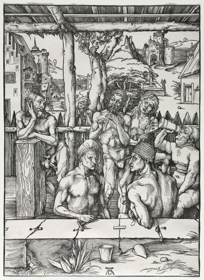 A Férfi Fürdőház, c. 1496-1497. alkotó: Albrecht Dürer