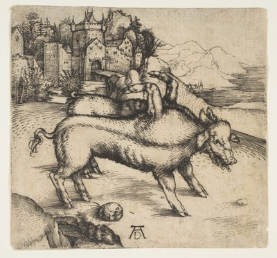 Landser szörnyű disznója, kb. 1496. alkotó: Albrecht Dürer