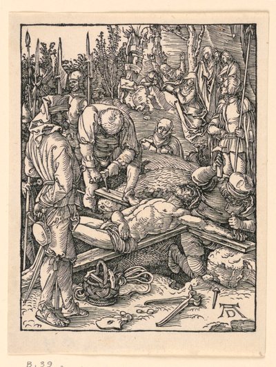 A keresztre szegezés, A kis szenvedély sorozatból alkotó: Albrecht Dürer
