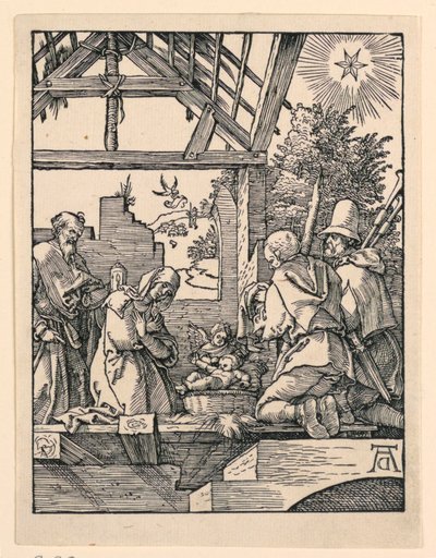 A betlehemes (a pásztorok imádása) a Kis szenvedély sorozatból alkotó: Albrecht Dürer