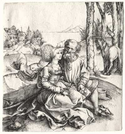 A szerelem ajánlata (vagy a rosszul válogatott pár) alkotó: Albrecht Dürer