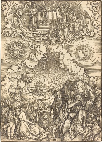 Az ötödik és hatodik pecsét felnyitása alkotó: Albrecht Dürer