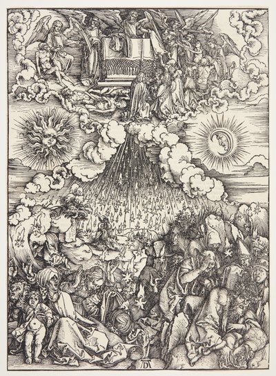Az ötödik és hatodik pecsét felnyitása alkotó: Albrecht Dürer