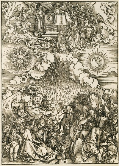 Az ötödik és hatodik pecsét megnyitása alkotó: Albrecht Dürer