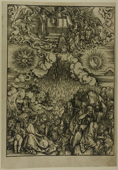 Az ötödik és hatodik pecsét felnyitása az Apokalipszisből alkotó: Albrecht Dürer