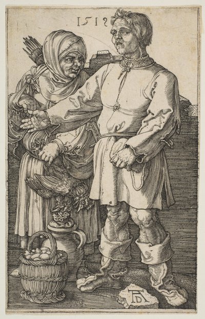 A parasztpár a piacon, 1519. alkotó: Albrecht Dürer