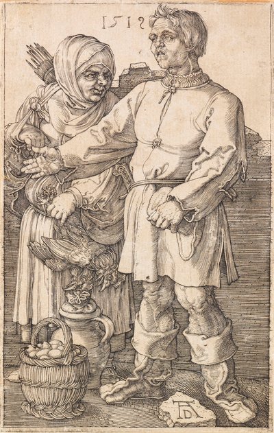 A paraszt és felesége a piacon, 1519. alkotó: Albrecht Dürer