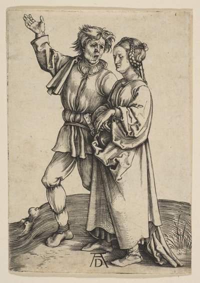 A paraszt és felesége, kb. 1497. alkotó: Albrecht Dürer
