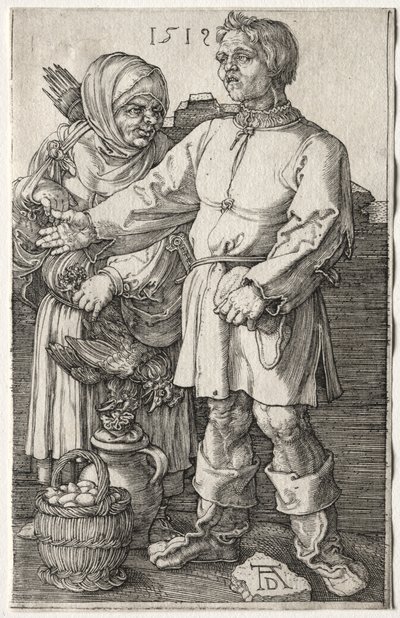 Parasztok a piacon alkotó: Albrecht Dürer