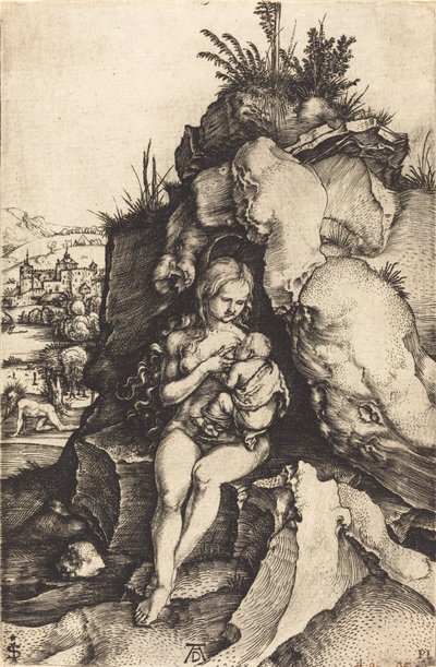 Aranyszájú Szent János bűnbánata c. 1497. alkotó: Albrecht Dürer