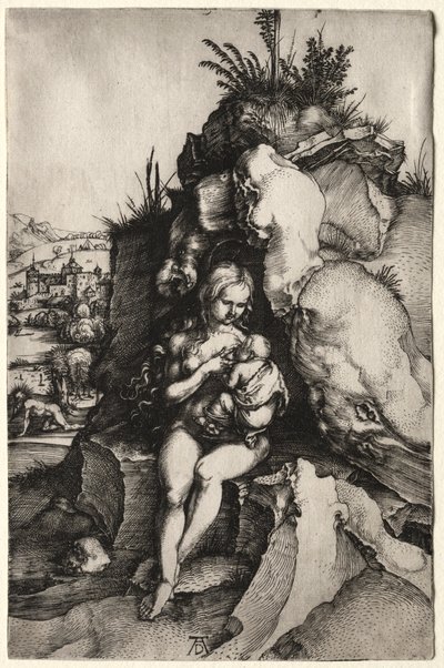 Aranyszájú Szent János bűnbánata. alkotó: Albrecht Dürer