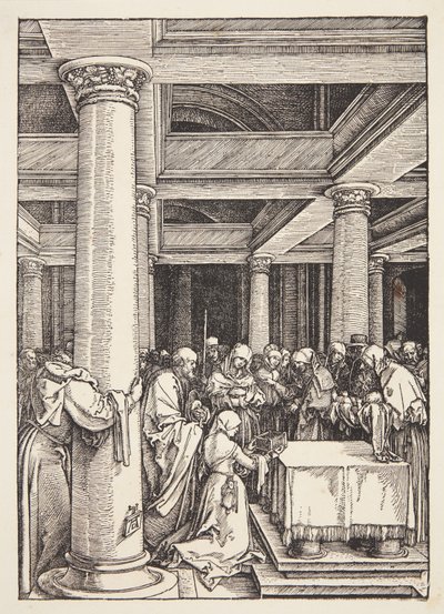 Bemutató a templomban alkotó: Albrecht Dürer