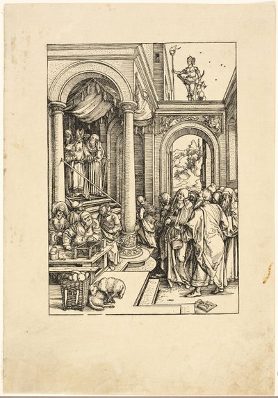 A Szűz bemutatása a templomban, A Szűz életéből alkotó: Albrecht Dürer