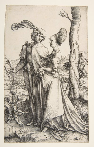 A sétány, kb. 1498. alkotó: Albrecht Dürer