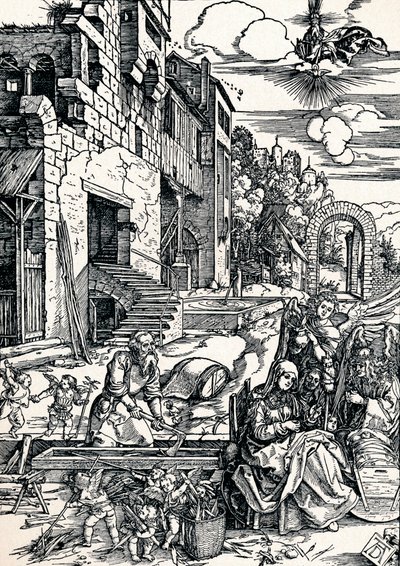 A többi az egyiptomi repülés során, 1506 1906 alkotó: Albrecht Dürer