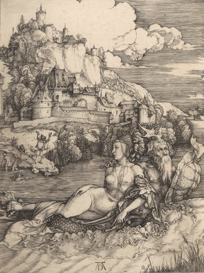 A tengeri szörny, kb. 1498., kb. 1498. alkotó: Albrecht Dürer