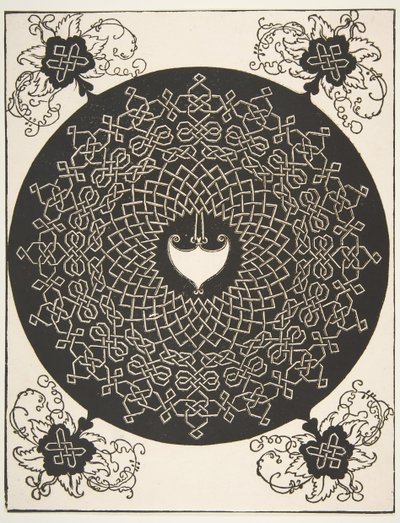 „A második csomó”. Átlapolt Roundel egy Amazon Shielddel a közepén, 1521 előtt. alkotó: Albrecht Dürer