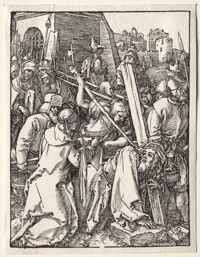 A kis passió: keresztet hordozó Krisztus, 1509. alkotó: Albrecht Dürer