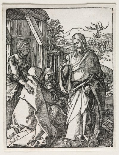 A kis szenvedély: Krisztus búcsút vesz a Szűzanyától. alkotó: Albrecht Dürer
