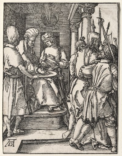 A kis szenvedély: Pilátus kezet mos, 1509-1511. alkotó: Albrecht Dürer