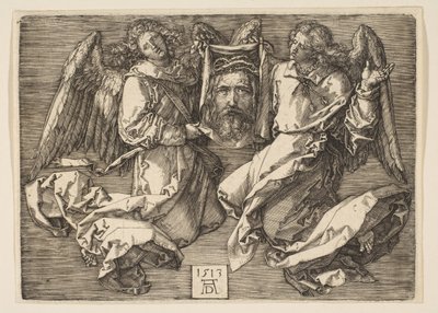 A Sudarium két angyal által kiállítva, 1513. alkotó: Albrecht Dürer