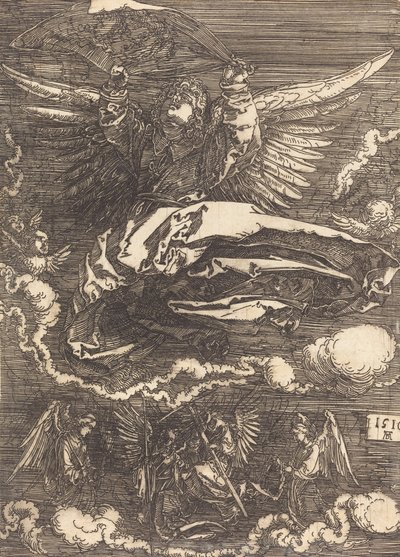 Az Egy angyal által tartott Sudarium, 1516. alkotó: Albrecht Dürer