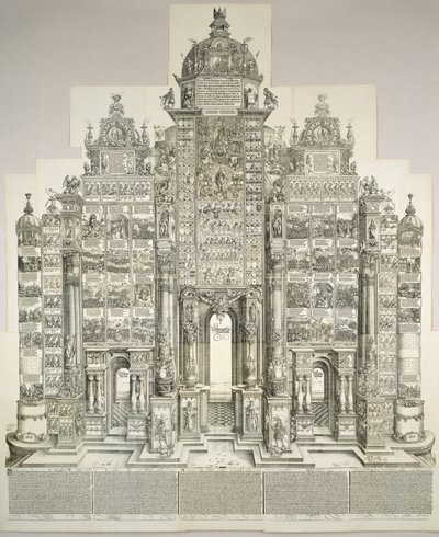 Maximilian diadalíve, 1515-1799-es kiadás. alkotó: Albrecht Dürer