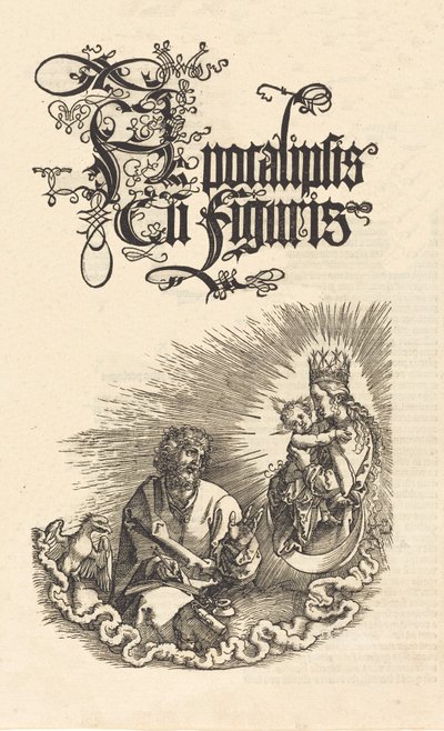 Szent Jánosnak megjelenő Szűzanya, 15101511. alkotó: Albrecht Dürer