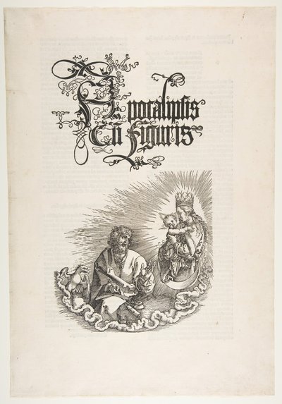 A Szűz megjelenik Szent Jánosnak, az Apokalipszis.n.d. alkotó: Albrecht Dürer