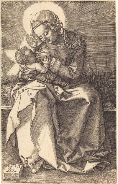 A gyermeket ápoló Szűz alkotó: Albrecht Dürer