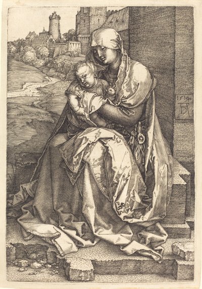 A Szűz és a Fal mellett ülő gyermek alkotó: Albrecht Dürer