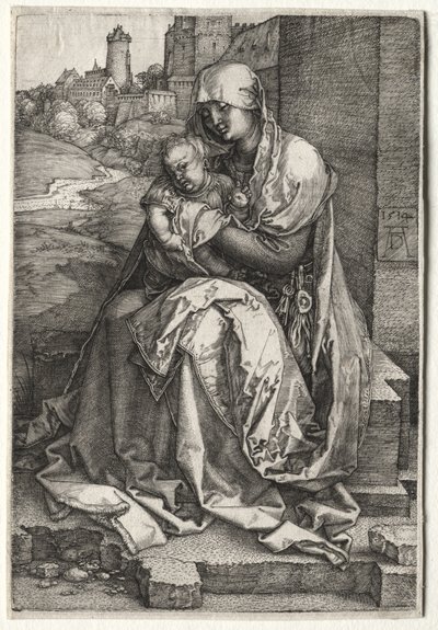 A Szűz és a Fal mellett ülő gyermek alkotó: Albrecht Dürer