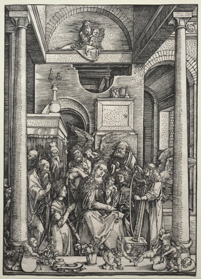 A Szűz és a Gyermek szentekkel és angyalokkal körülvéve alkotó: Albrecht Dürer