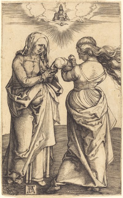 A Szűz és a Gyermek Szent Annával alkotó: Albrecht Dürer