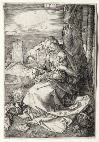 A Szűz és a Gyermek a körtével alkotó: Albrecht Dürer