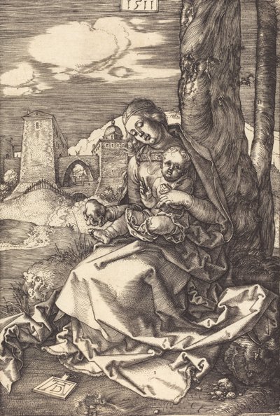 Szűz és gyermek a körtével, 1511. alkotó: Albrecht Dürer