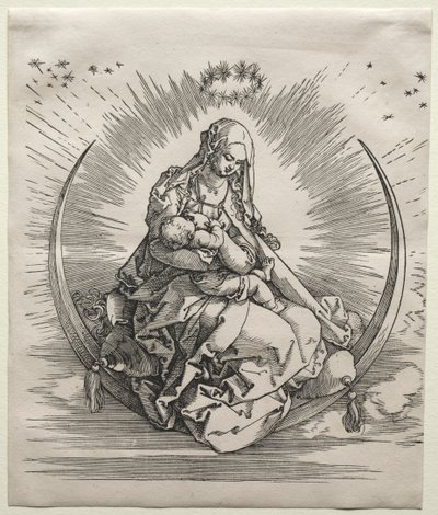 A Szűz a félholdon c. 1510-1511. alkotó: Albrecht Dürer