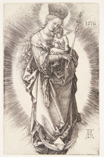 A Szűz félholdon, csillagkoronával és jogarral alkotó: Albrecht Dürer