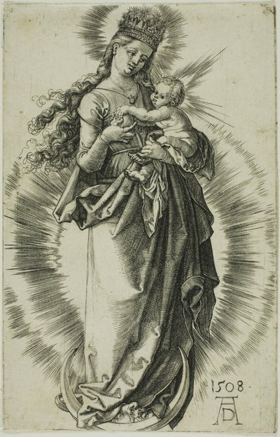 Szűz a félholdon csillagkoronával alkotó: Albrecht Dürer