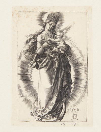 A Szűz a félholdon csillagkoronával alkotó: Albrecht Dürer