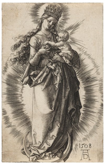A Szűz a csillagos koronával alkotó: Albrecht Dürer