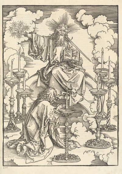 A hét gyertyatartó látomása alkotó: Albrecht Dürer