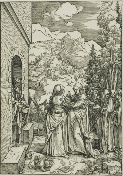 A látogatás, a Szűz életéből alkotó: Albrecht Dürer