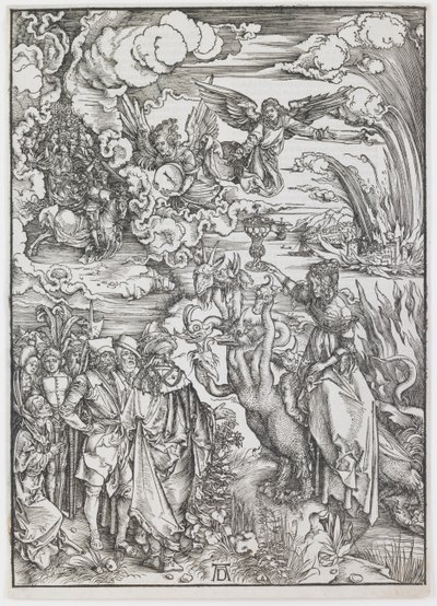 A babiloni kurva, az „Apokalipszis” sorozatból alkotó: Albrecht Dürer