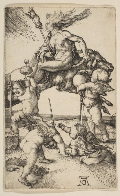 A boszorkány, kb. 1500. alkotó: Albrecht Dürer