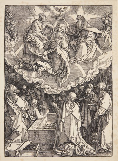 A Szűzanya mennybevétele és megkoronázása alkotó: Albrecht Dürer